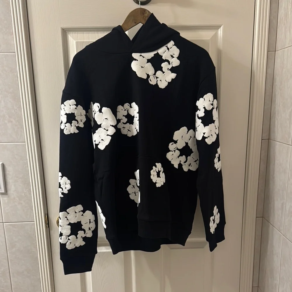 Denim Tears | Jackets & Coats | Black Denim Tears Hoodie L | Poshmark